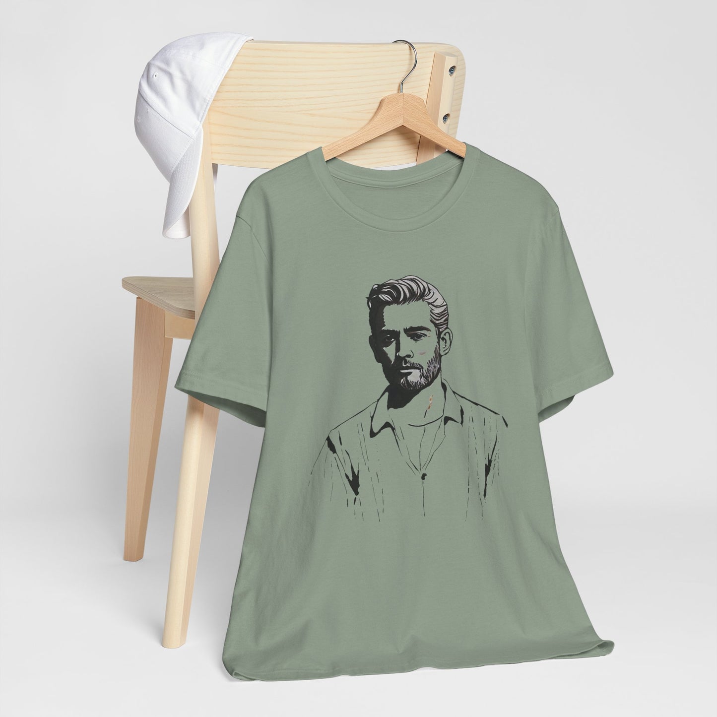 Sketch of Eric Unisex Jersey Short Sleeve Tee