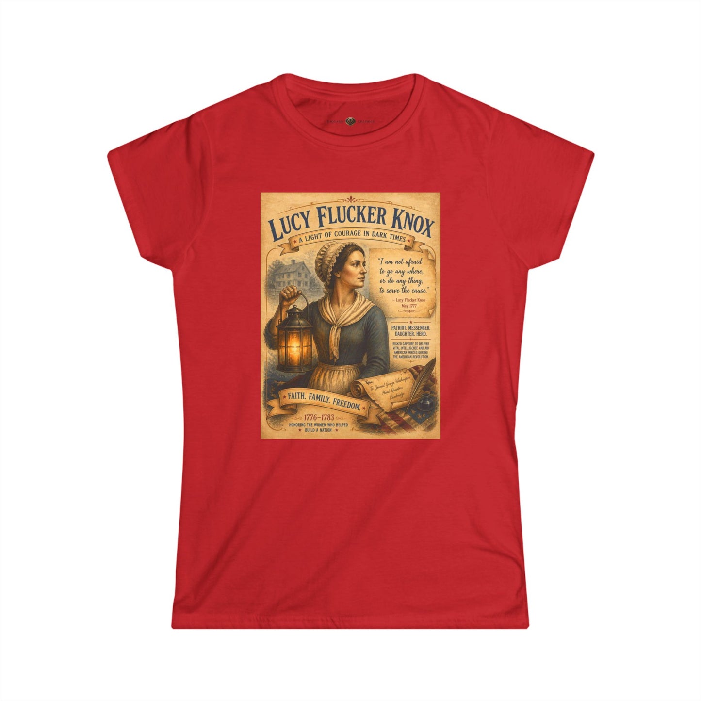 Lucy Flucker Knox -- Remember the Ladies -- Vintage American Revolution Women's Tee
