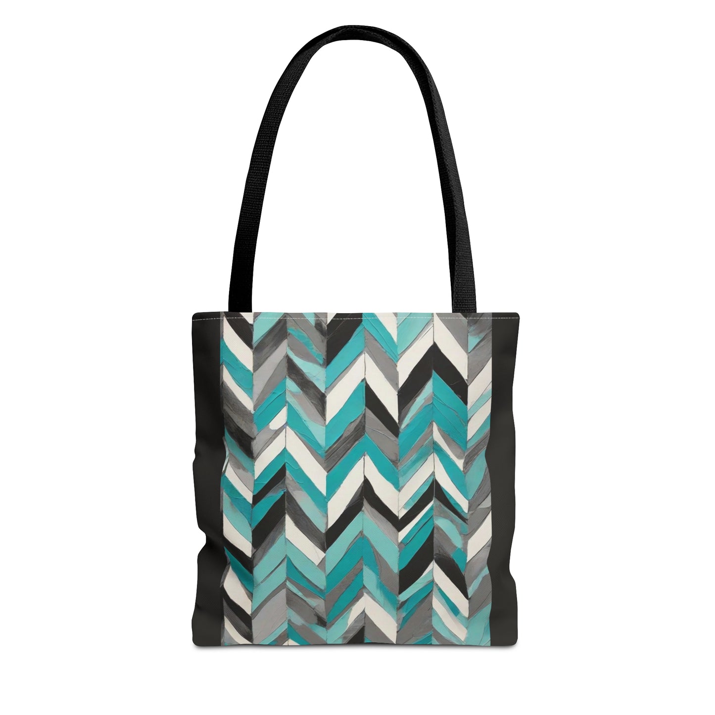 Chevron & Block Tote Bag (AOP)