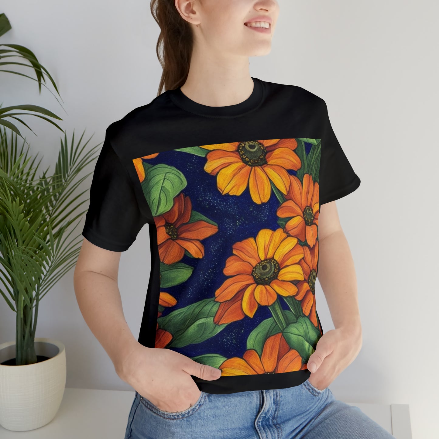 Black-Eyed-Susans -- Unisex Jersey Short Sleeve Tee