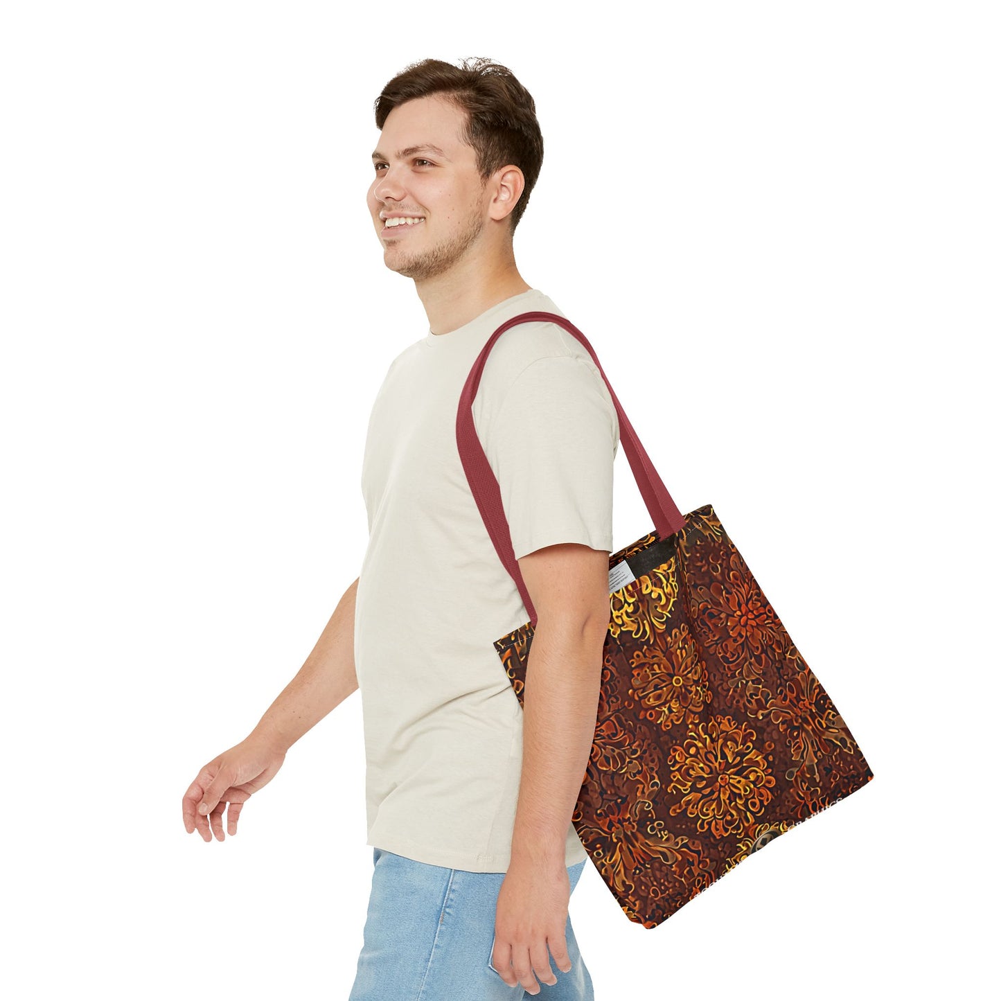 Château - Boho Floral Pattern Tote Bag - Stylish & Functional for Everyday Use