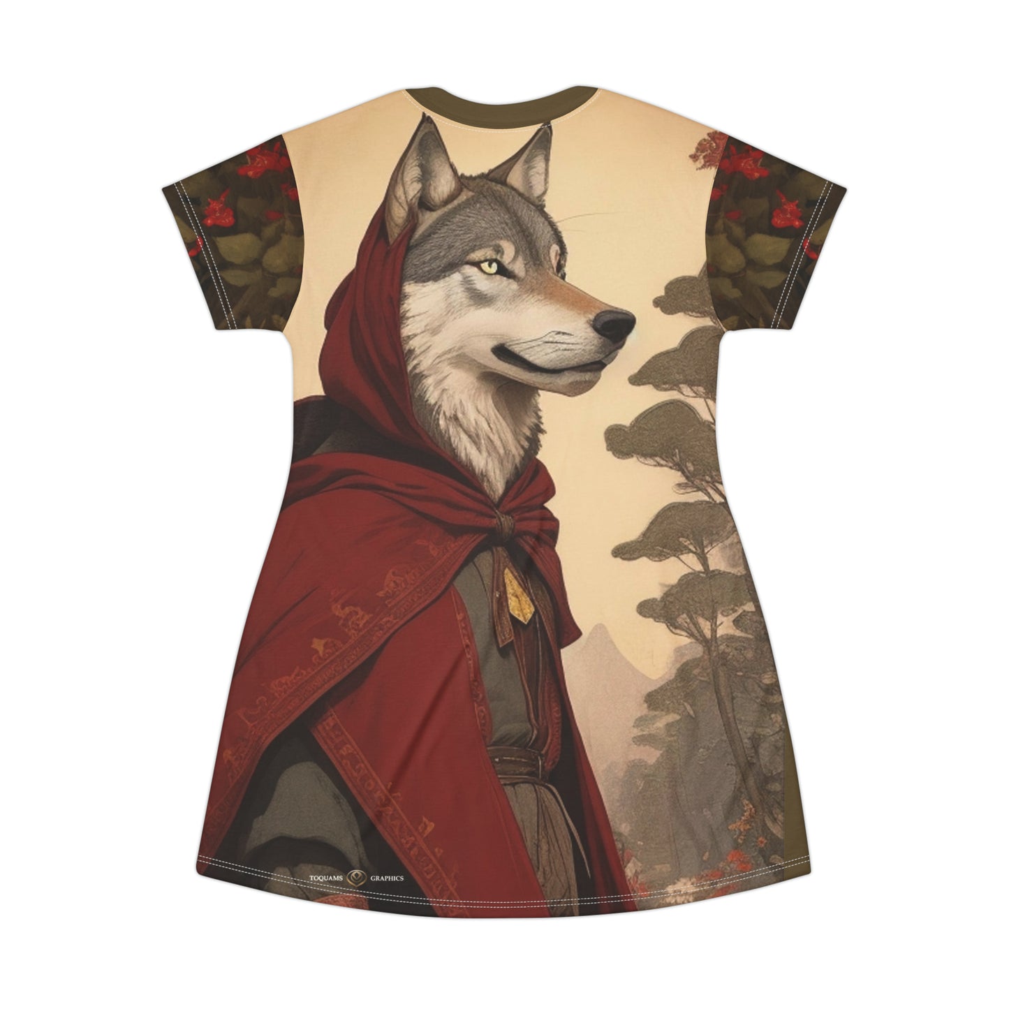 Little Red -- T-Shirt Dress (AOP)