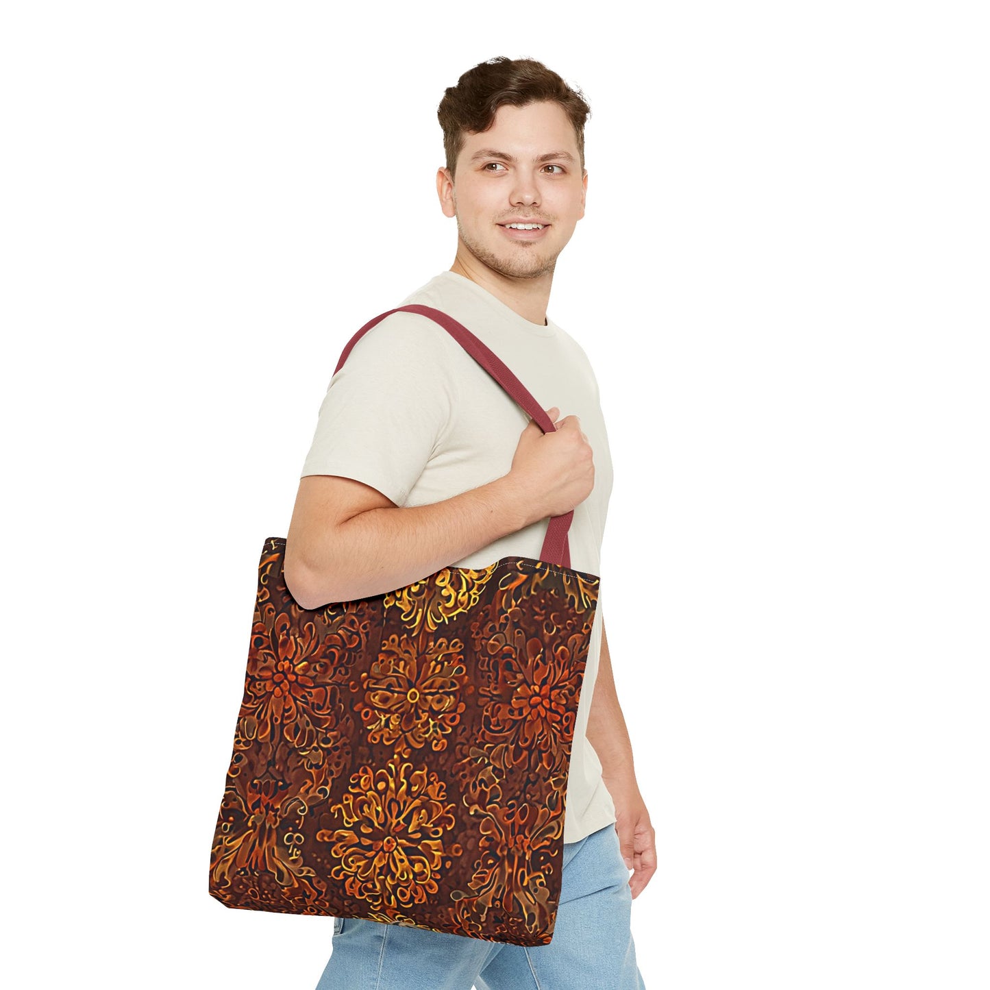 Château - Boho Floral Pattern Tote Bag - Stylish & Functional for Everyday Use