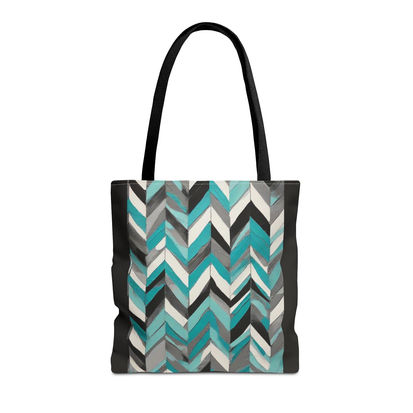 Chevron & Block Tote Bag (AOP)