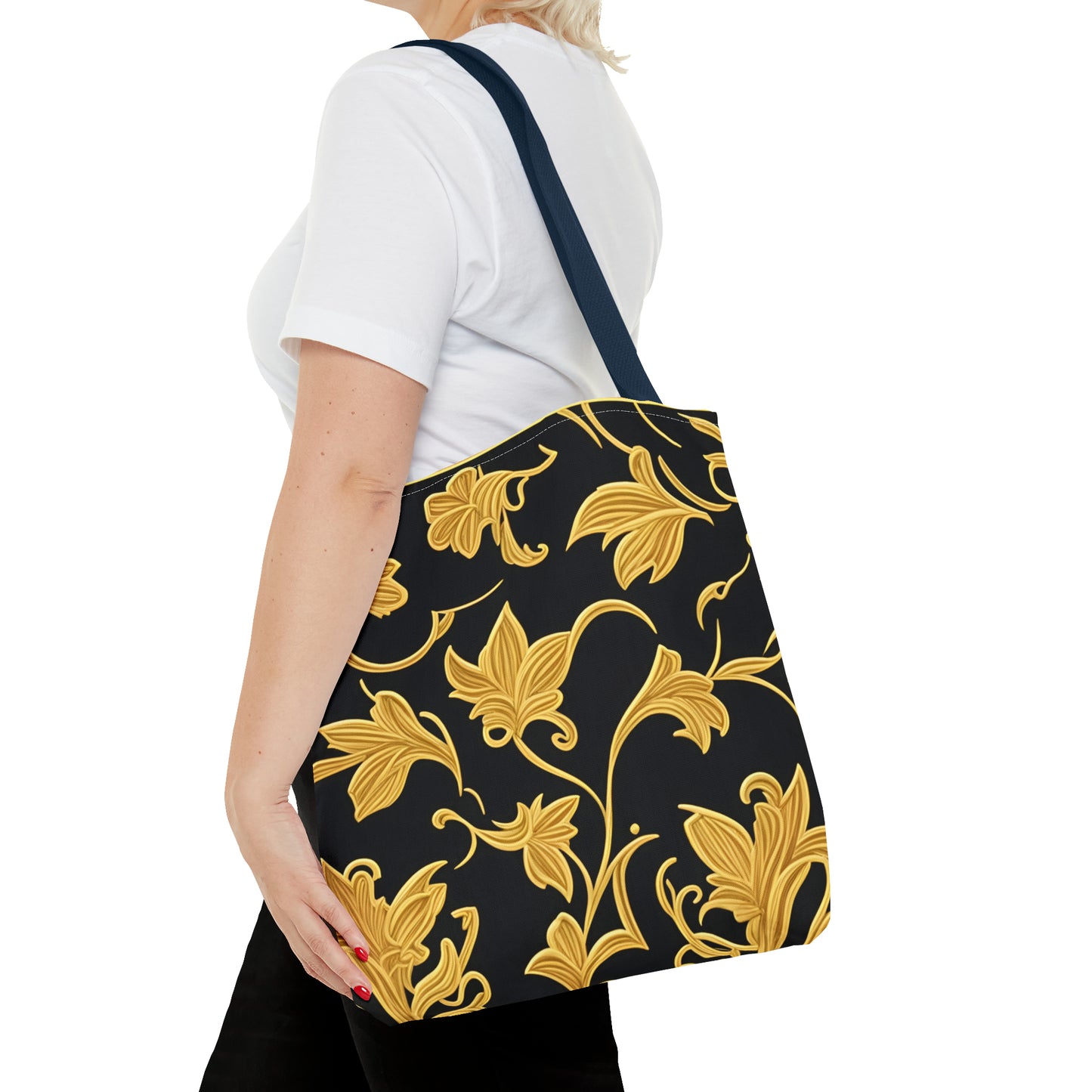 Gold & Black Tote Bag (AOP)