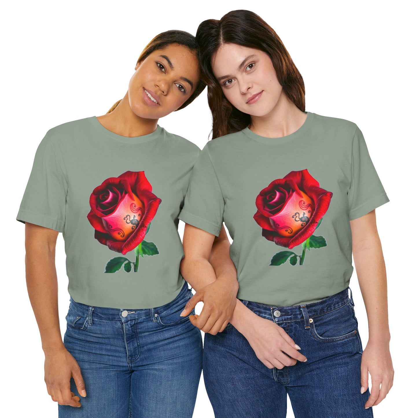 Rose Print Tee