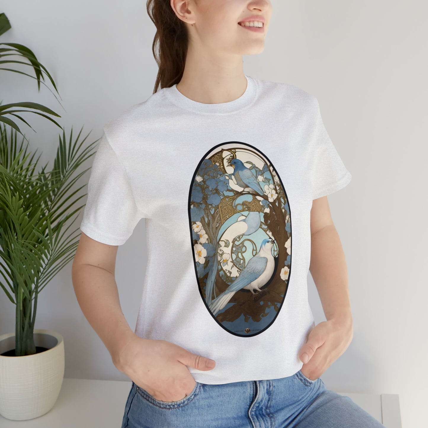 Two Birds -- Unisex Jersey Short Sleeve Tee