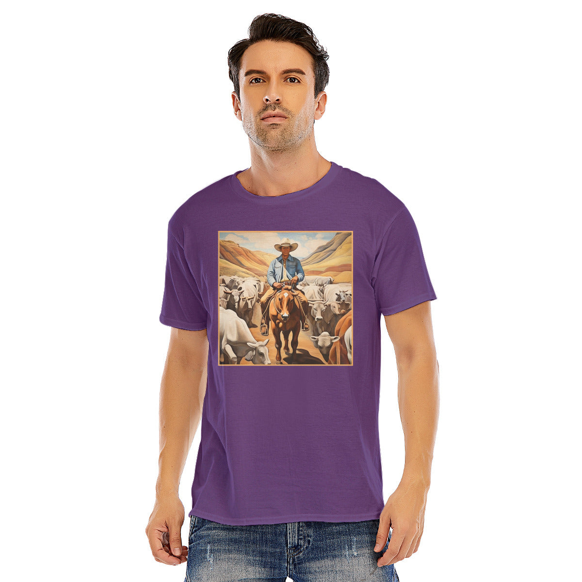 Cowboy 107 -- Unisex O-neck Short Sleeve T-shirt