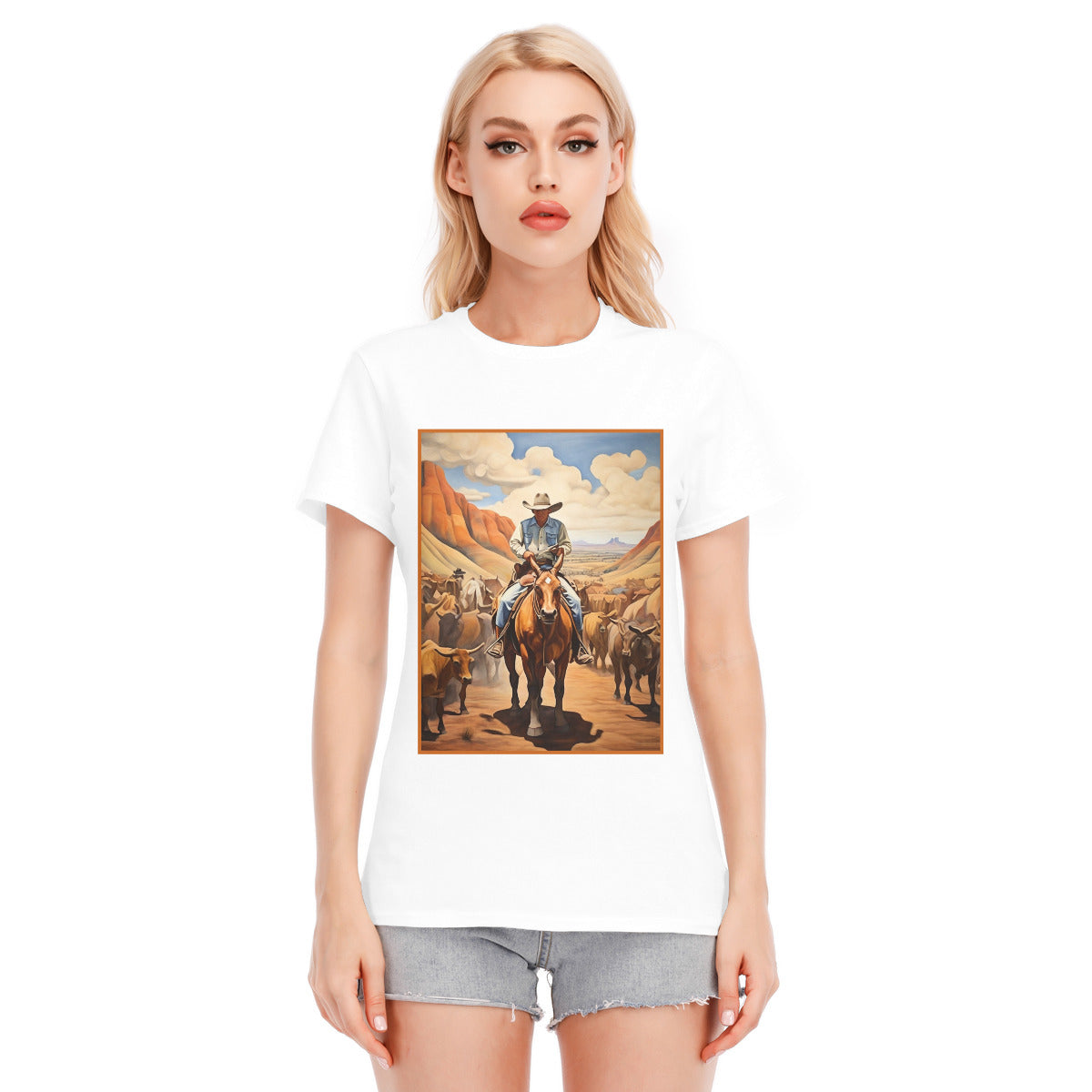 Cowboy 109 -- Unisex O-neck Short Sleeve T-shirt