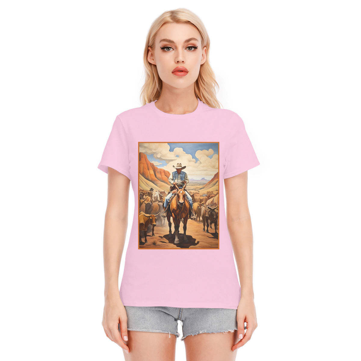 Cowboy 109 -- Unisex O-neck Short Sleeve T-shirt