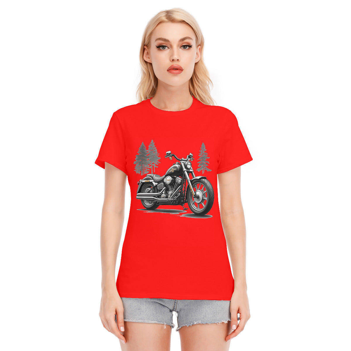 Motorcycle 108 -- Unisex O-neck Short Sleeve T-shirt