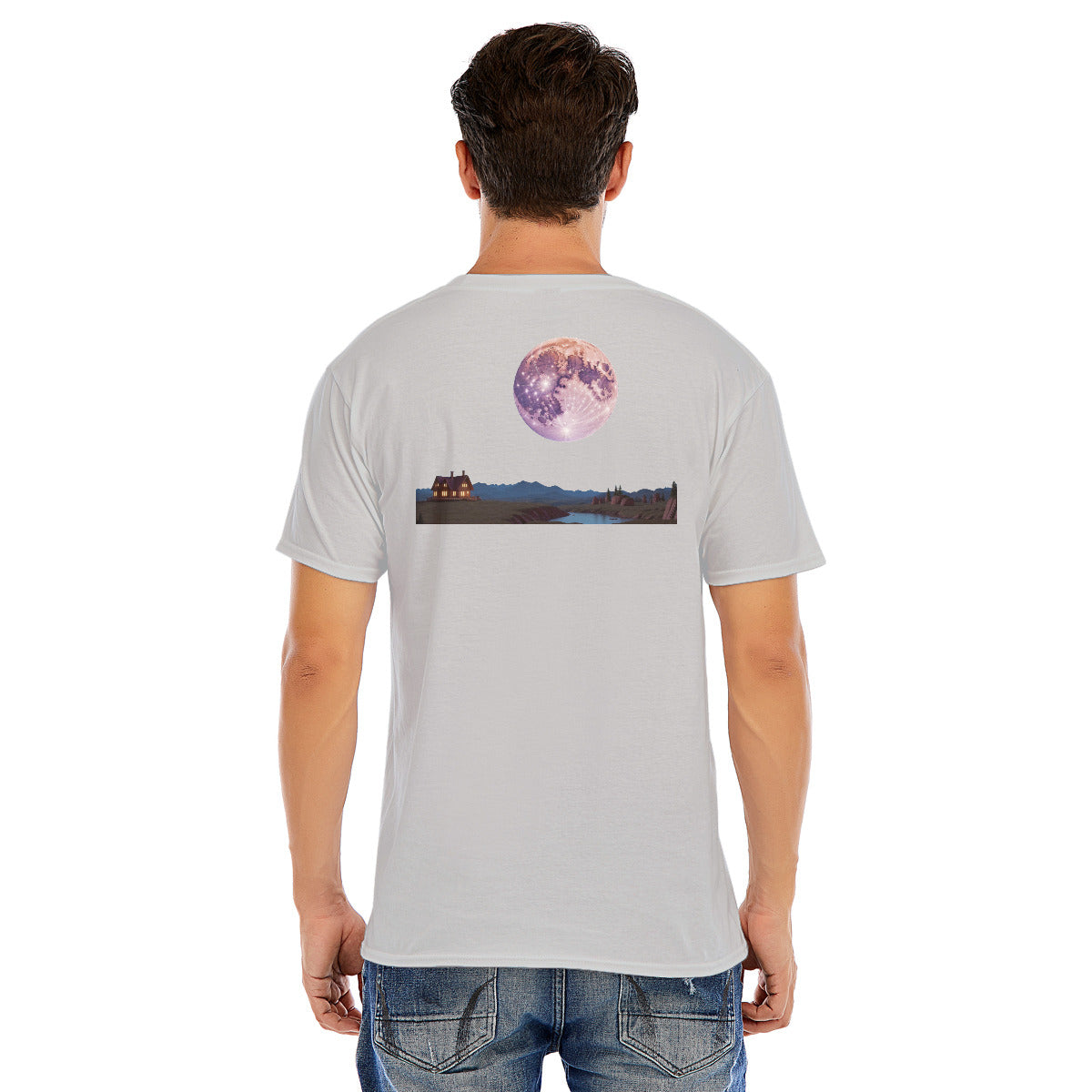 Full Moon 102 --Unisex O-neck Short Sleeve T-shirt