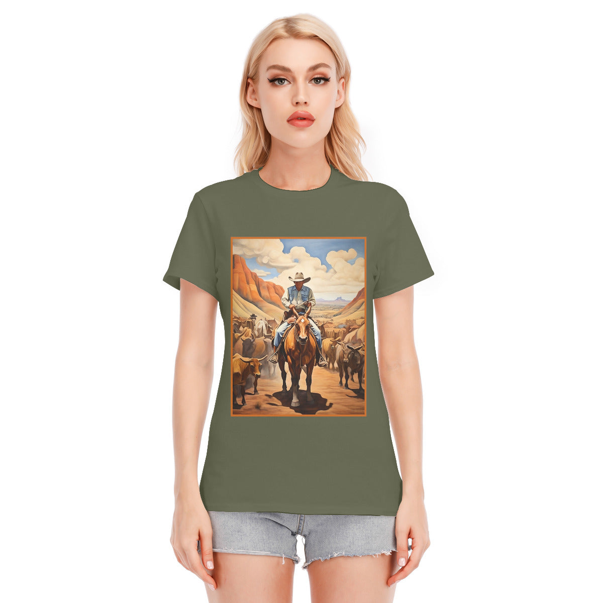 Cowboy 109 -- Unisex O-neck Short Sleeve T-shirt