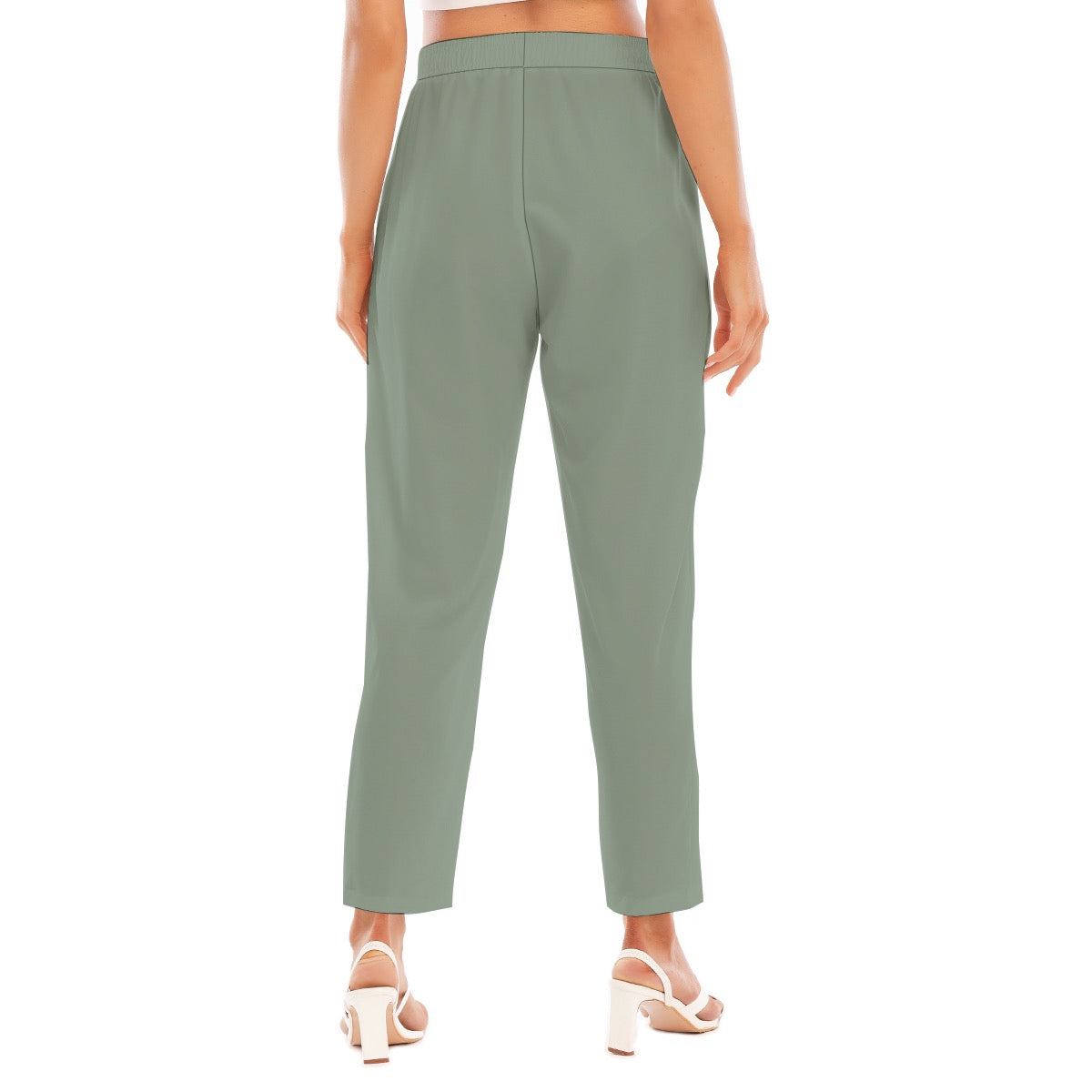Hippie Green -- Women's Loose Straight-leg Pants
