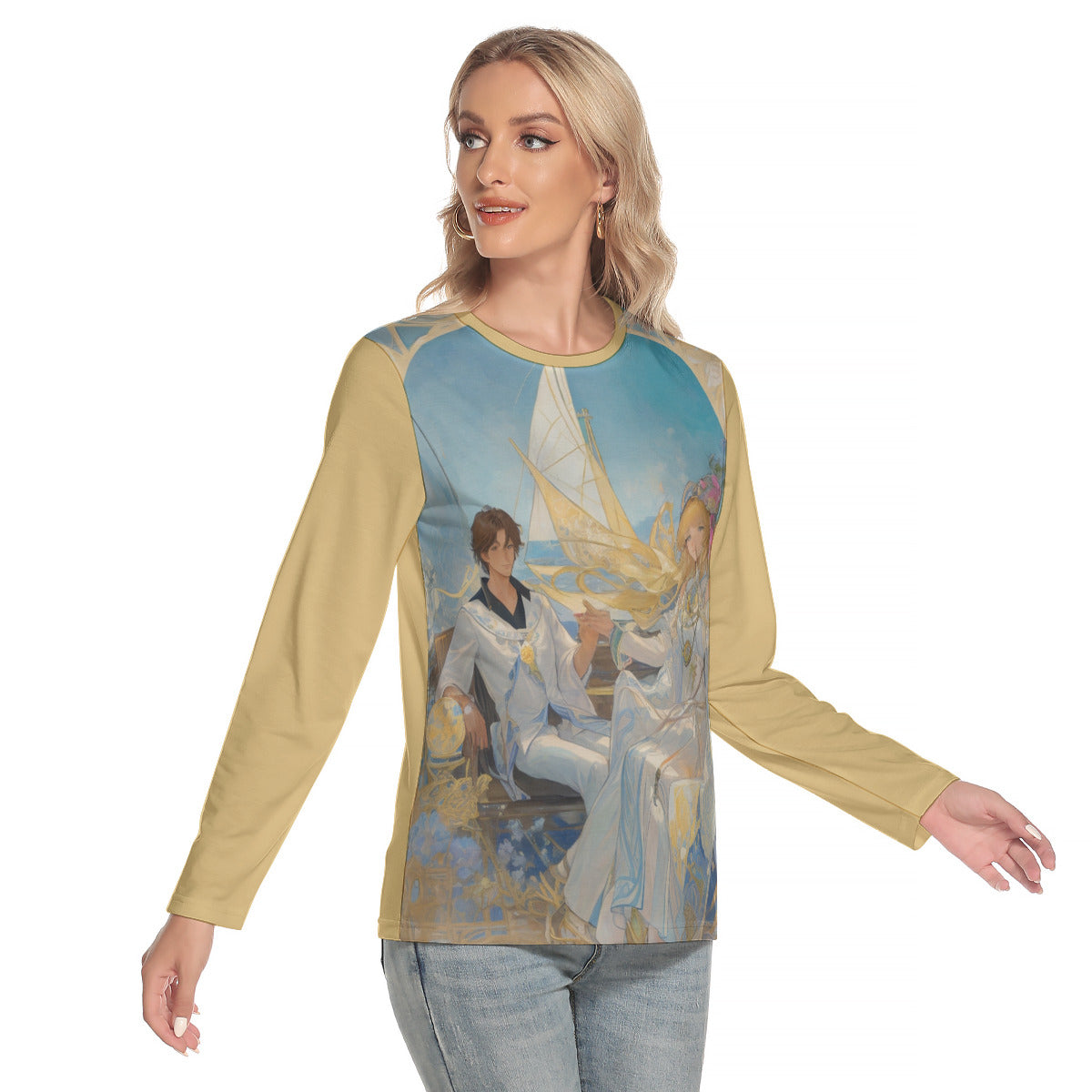 Fantacy 173a -- Women's O-neck Long Sleeve T-shirt