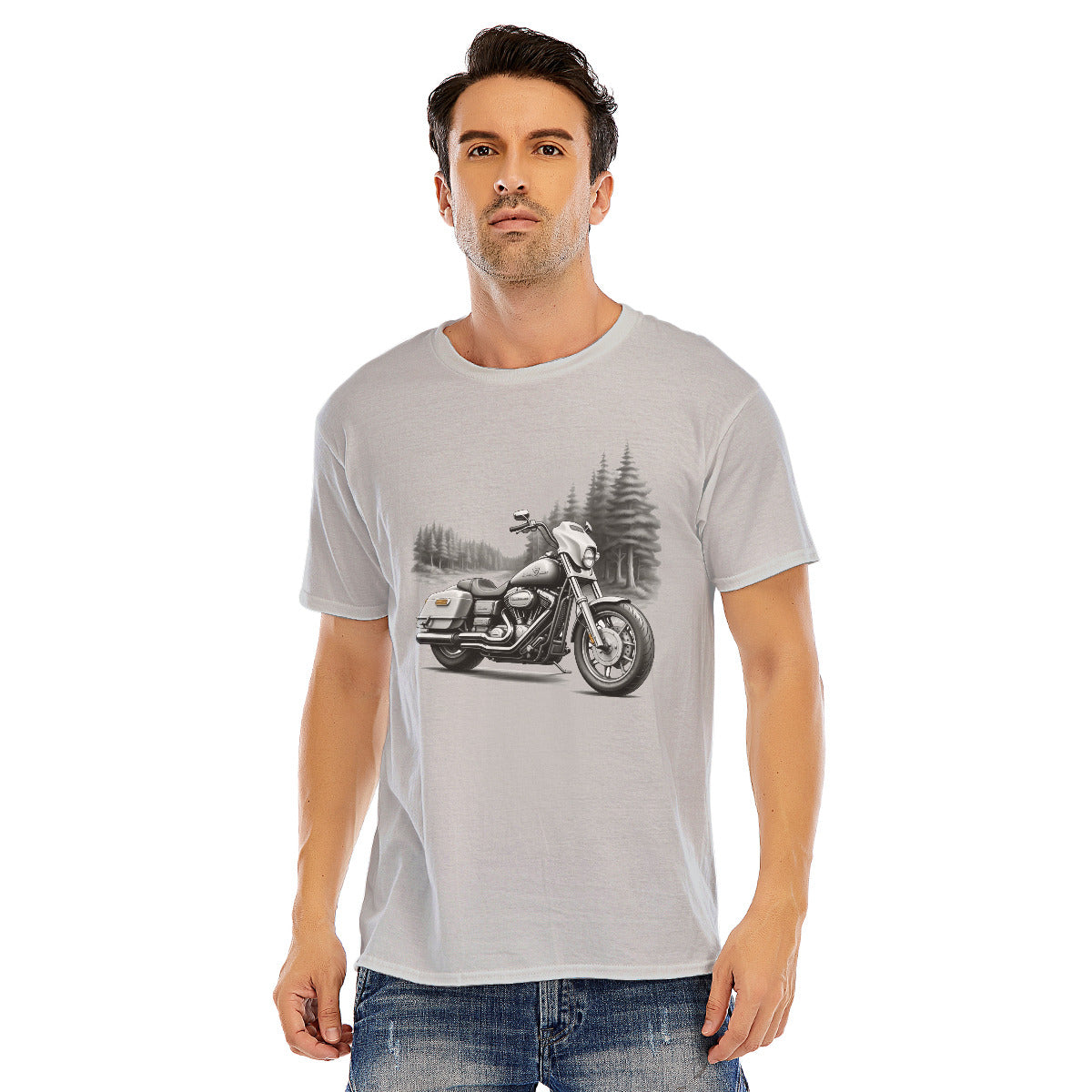 Motorcycle 111 -- Unisex O-neck Short Sleeve T-shirt