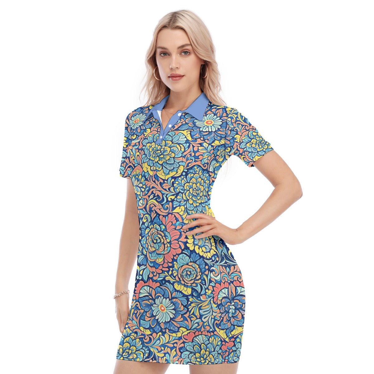 Grace -- Women's Polo Collar Dress