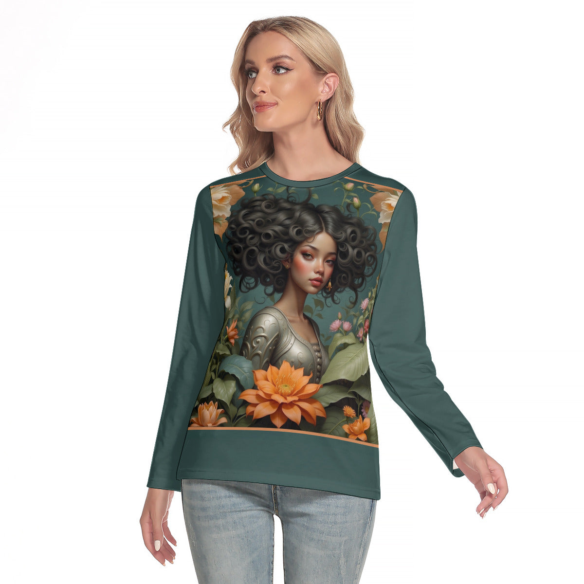 Fantasy Coiffure -- Women's O-neck Long Sleeve T-shirt