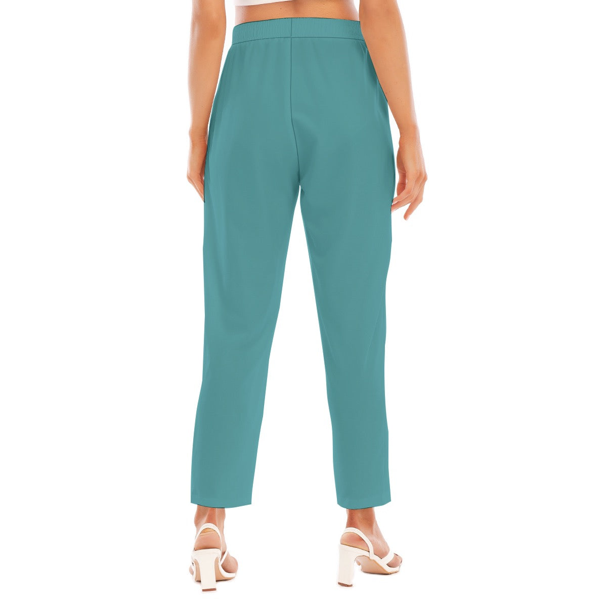 Blue-Green -- Women's Loose Straight-leg Pants