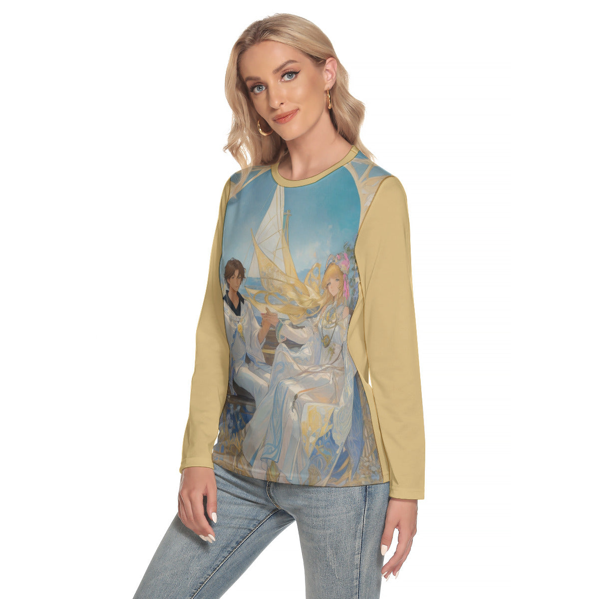 Fantacy 173a -- Women's O-neck Long Sleeve T-shirt