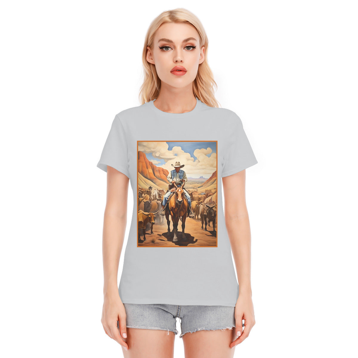 Cowboy 109 -- Unisex O-neck Short Sleeve T-shirt