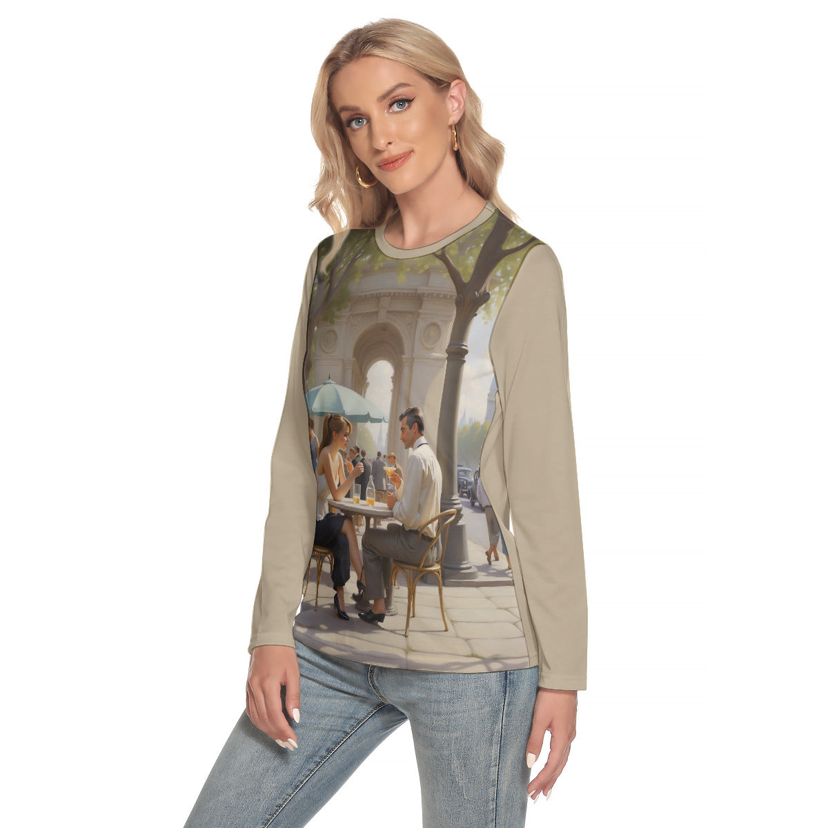 Champs-Élysées Fantasy -- Women's O-neck Long Sleeve T-shirt