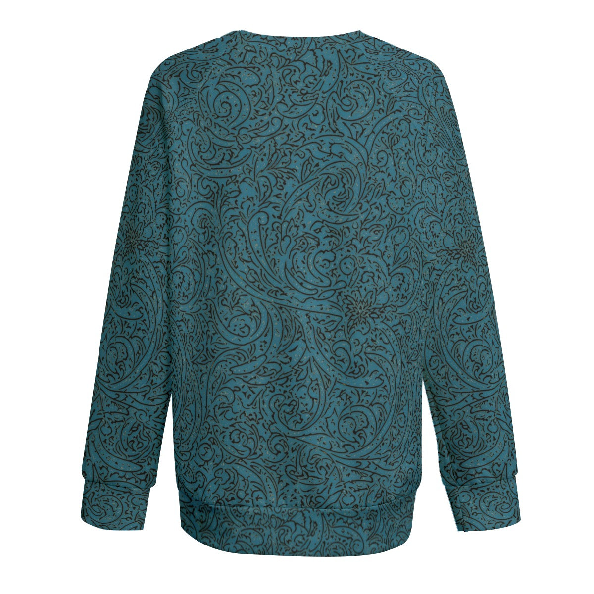 Blue Paisley -- Women's Sweatshirt With Raglan Sleeve | Interlock