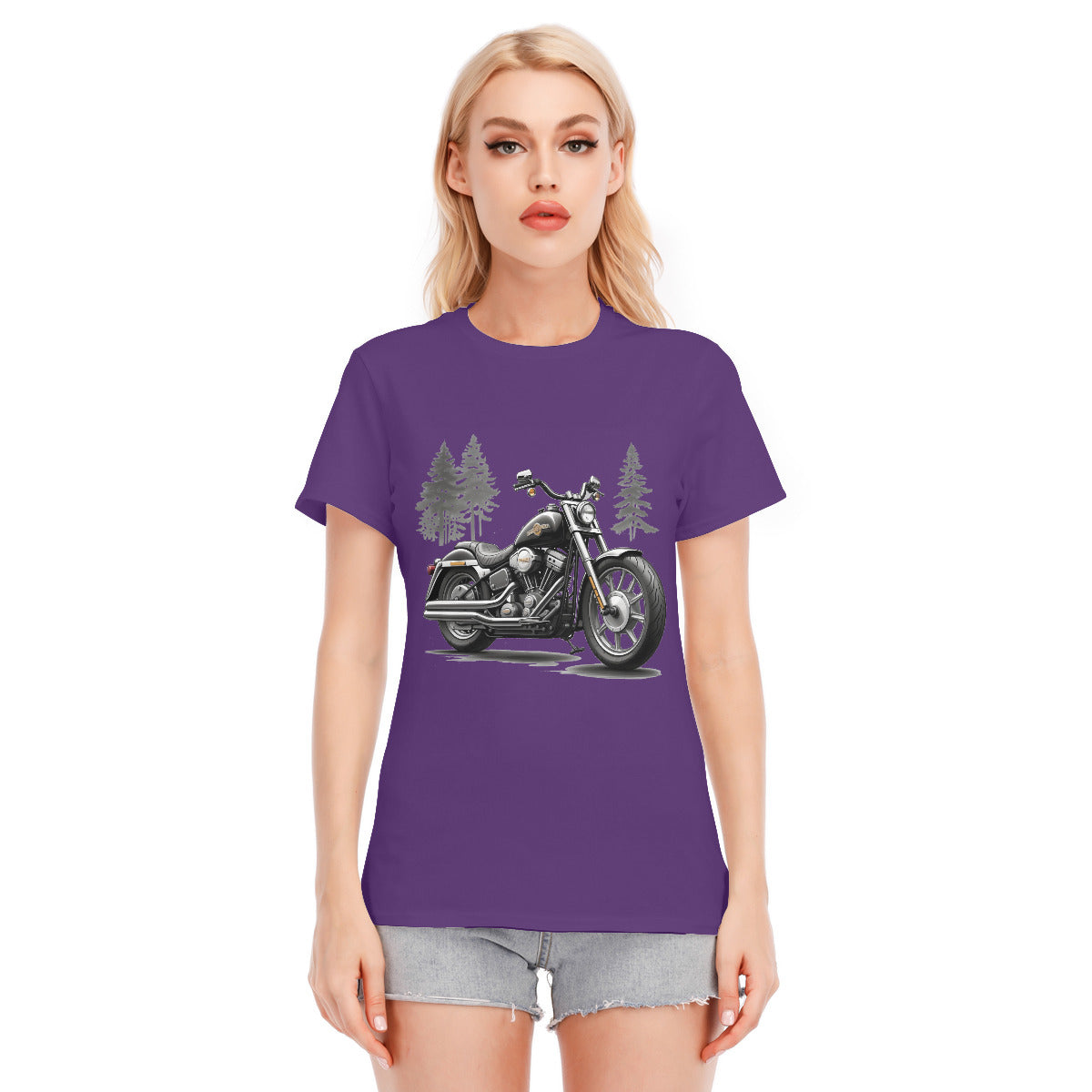Motorcycle 108 -- Unisex O-neck Short Sleeve T-shirt