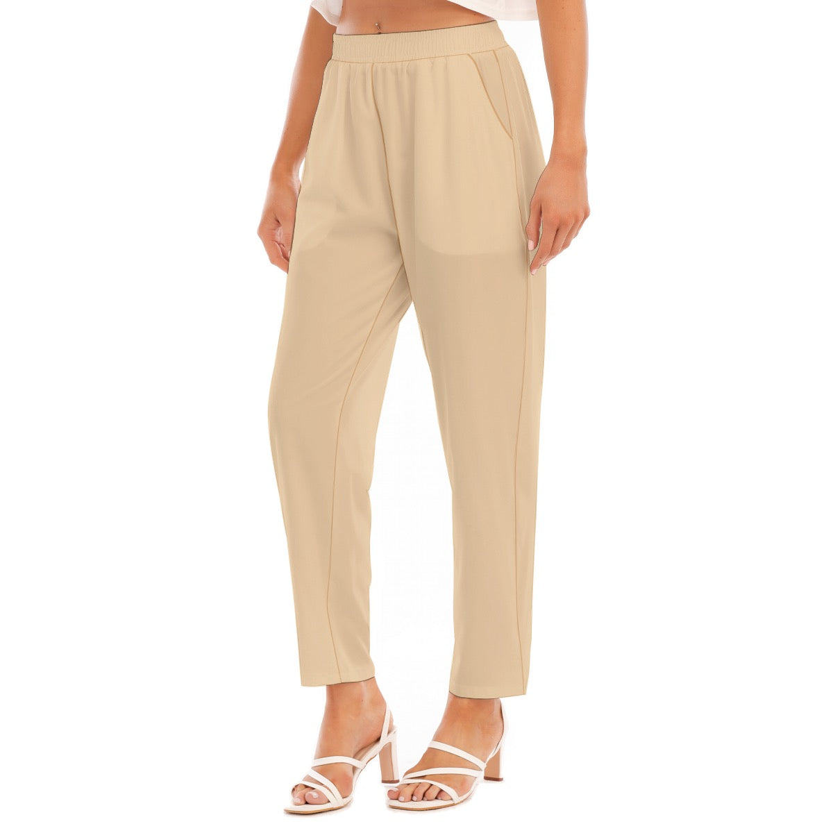 Sand -- Women's Loose Straight-leg Pants
