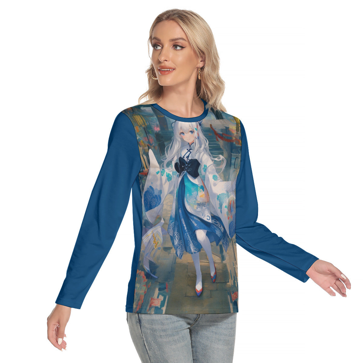 Shanghai Fantasy -- Women's O-neck Long Sleeve T-shirt