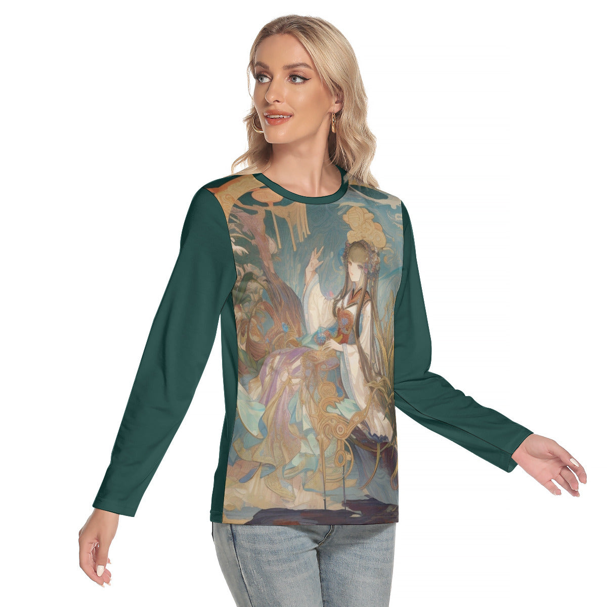 Leia -- Women's O-neck Long Sleeve T-shirt