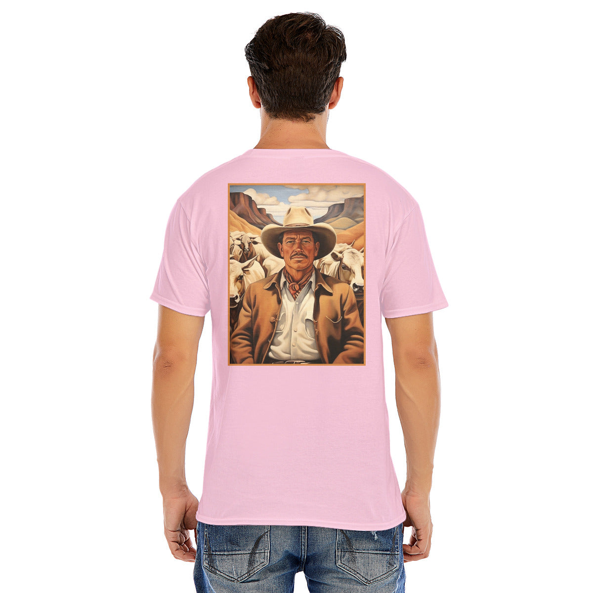 Rancher Portrait -- Unisex O-neck Short Sleeve T-shirt