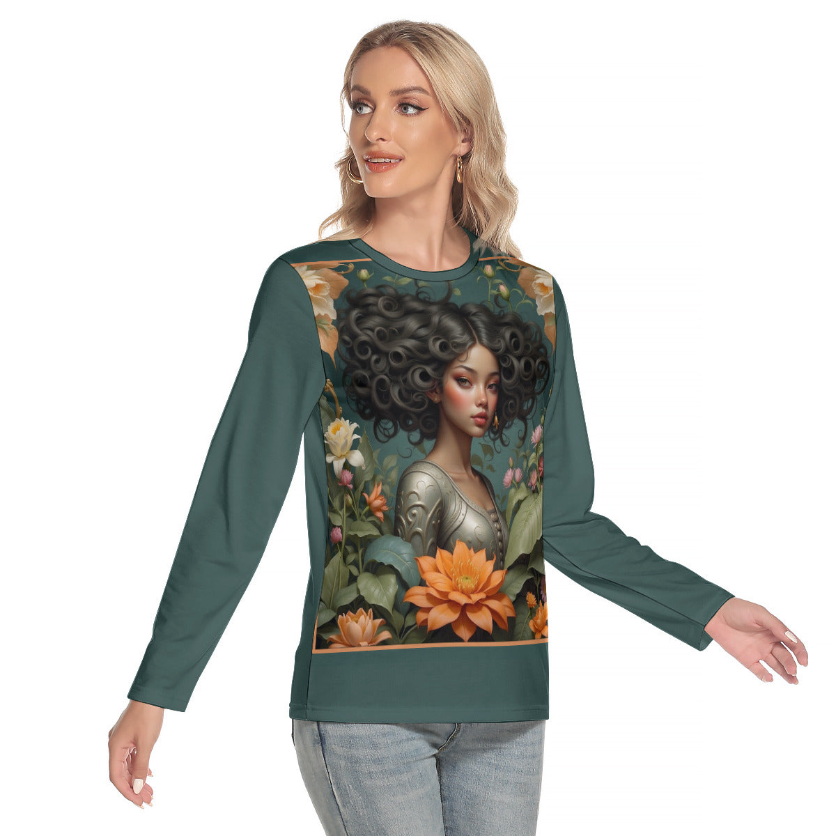 Fantasy Coiffure -- Women's O-neck Long Sleeve T-shirt