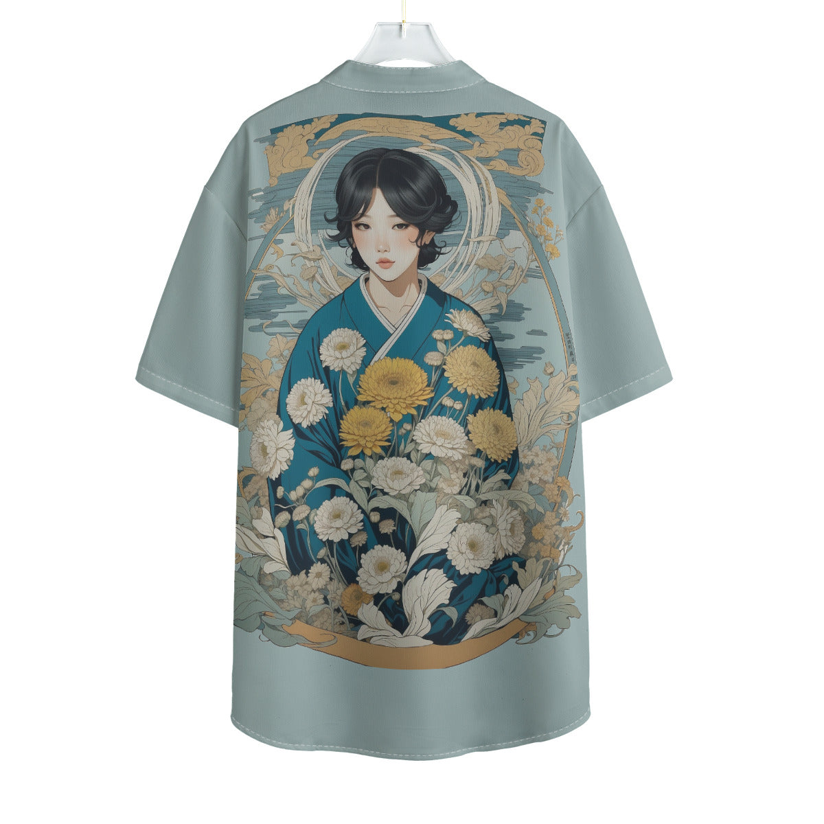 Chrysanthemums 101 -- Men's Henley Short Sleeve Shirt