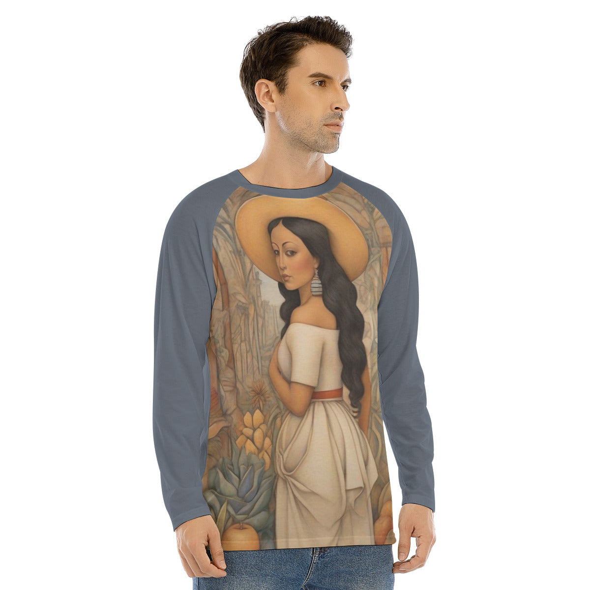Camino Real 104 -- Men's Long Sleeve T-shirt With Raglan Sleeve