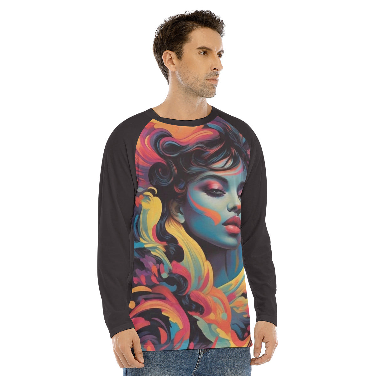Rave 105 -- Men's Long Sleeve T-shirt With Raglan Sleeve