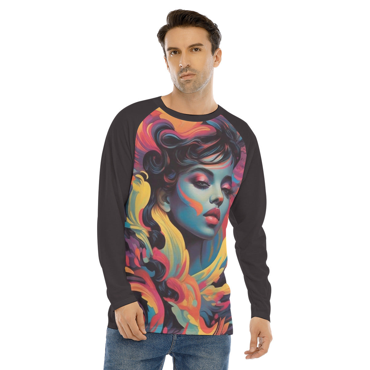 Rave 105 -- Men's Long Sleeve T-shirt With Raglan Sleeve