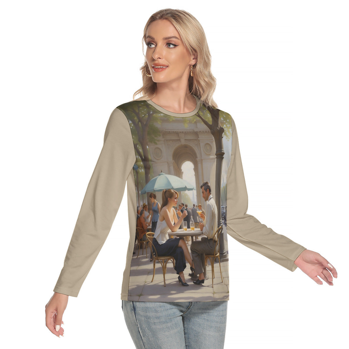 Champs-Élysées Fantasy -- Women's O-neck Long Sleeve T-shirt