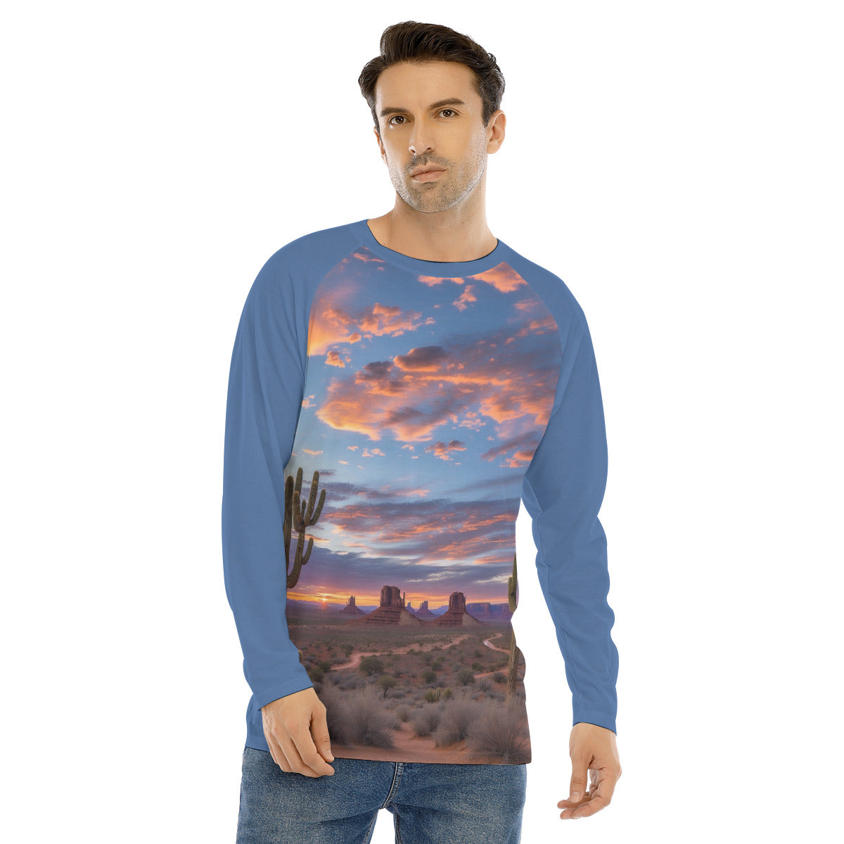 Arizona Sky 101 -- Men's Long Sleeve T-shirt With Raglan Sleeve