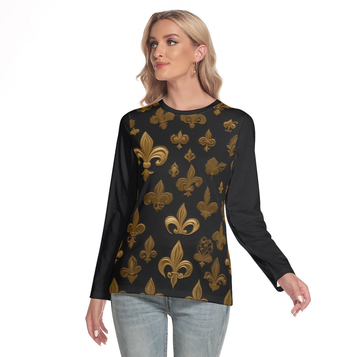 Fantasy Fleur -- Women's O-neck Long Sleeve T-shirt