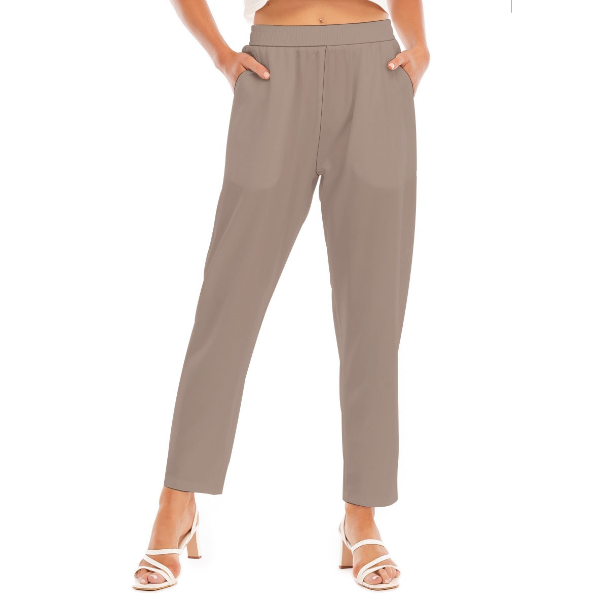 Light Brown -- Women's Loose Straight-leg Pants