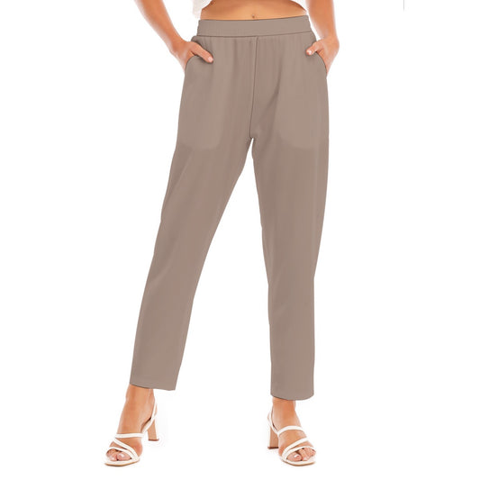 Light Brown -- Women's Loose Straight-leg Pants