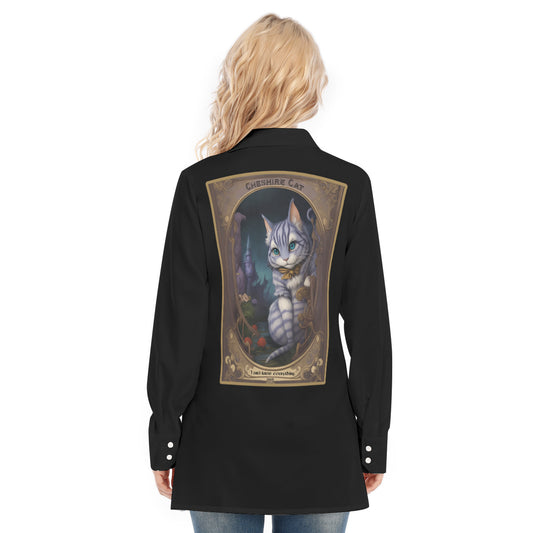 Cheshire Cat Black Blouse