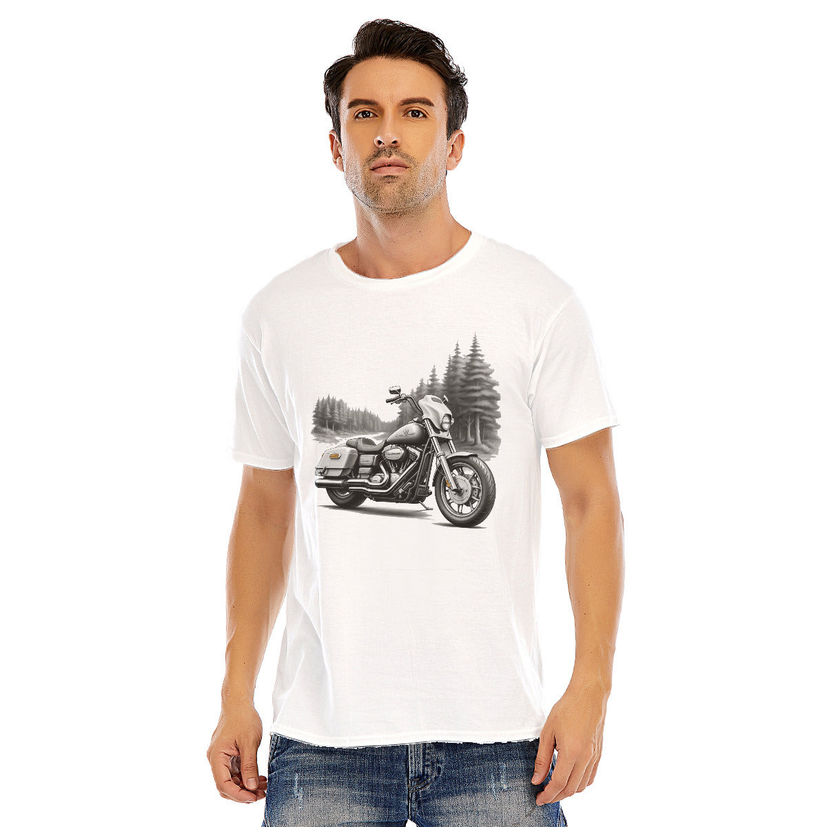 Motorcycle 111 -- Unisex O-neck Short Sleeve T-shirt