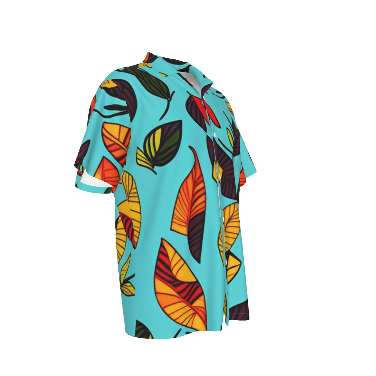 African Leaves -- Men's Hawaiian Shirt With Pocket