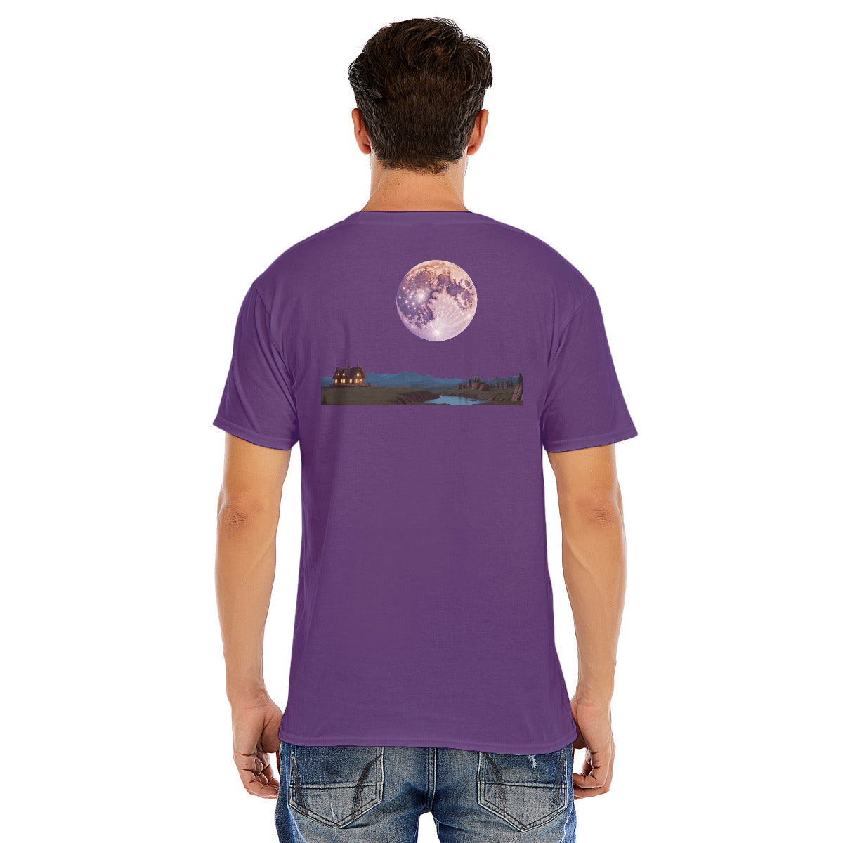 Full Moon 102 --Unisex O-neck Short Sleeve T-shirt