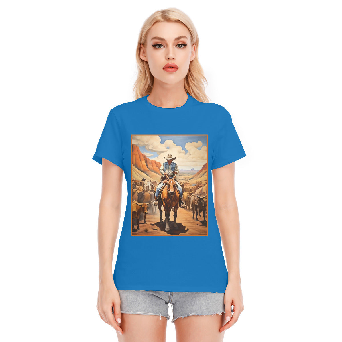 Cowboy 109 -- Unisex O-neck Short Sleeve T-shirt