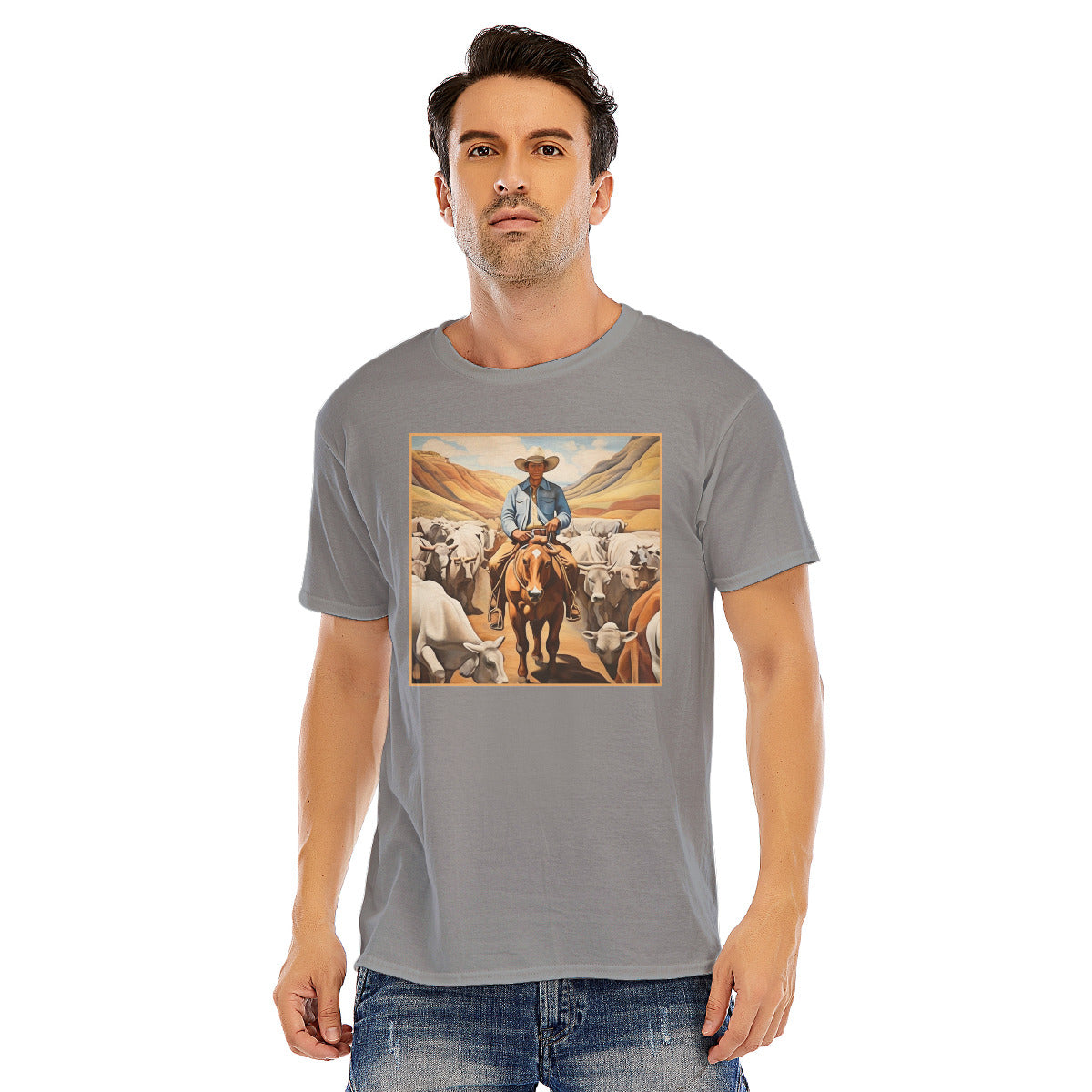 Cowboy 107 -- Unisex O-neck Short Sleeve T-shirt