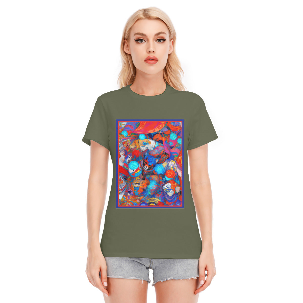 Fantasy Fox 101 -- Unisex O-neck Short Sleeve T-shirt