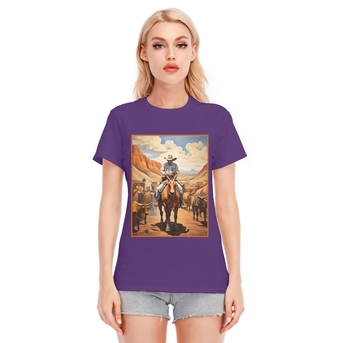 Cowboy 109 -- Unisex O-neck Short Sleeve T-shirt